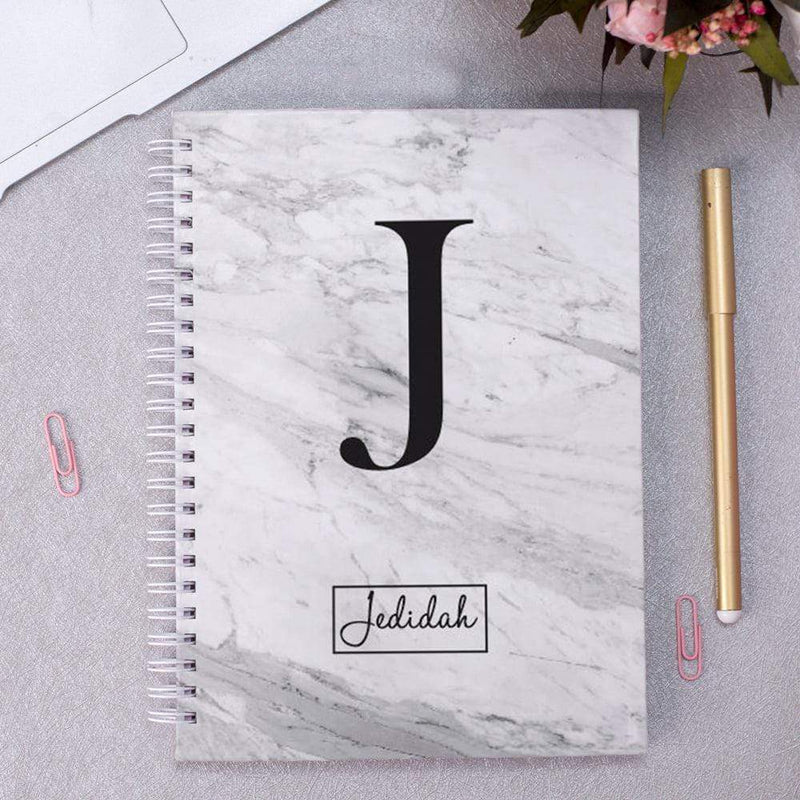 Personalised Initial & Name Marble Planner