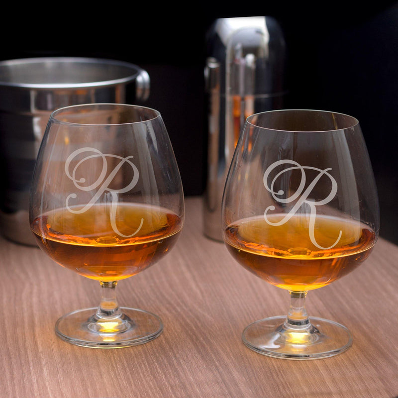 Personalised Madison Cognac Glass Set - Initials