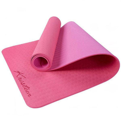 Personalised Pink Yoga Mat