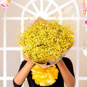 Yellow Baby's Breath  Bouquet